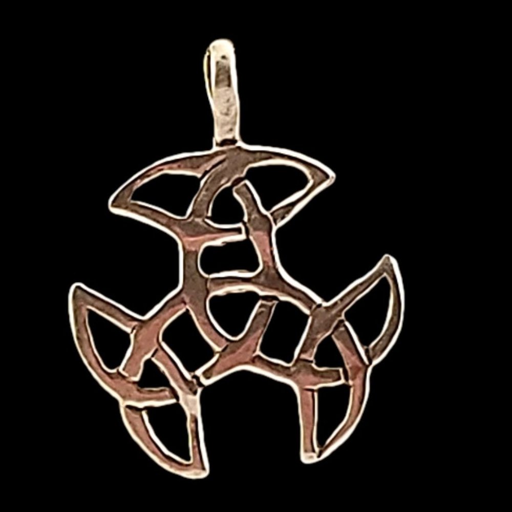 Anklet 925 Sterling Silver Chain and Irish Trinity